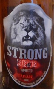 lion strong beer, sri lanka