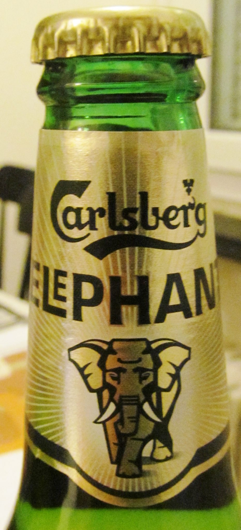 Carlsberg Elephant Beer, an exotic beer of strength and power