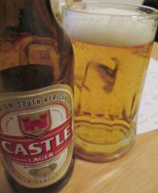 Castle Lager, South Africa's national beer.